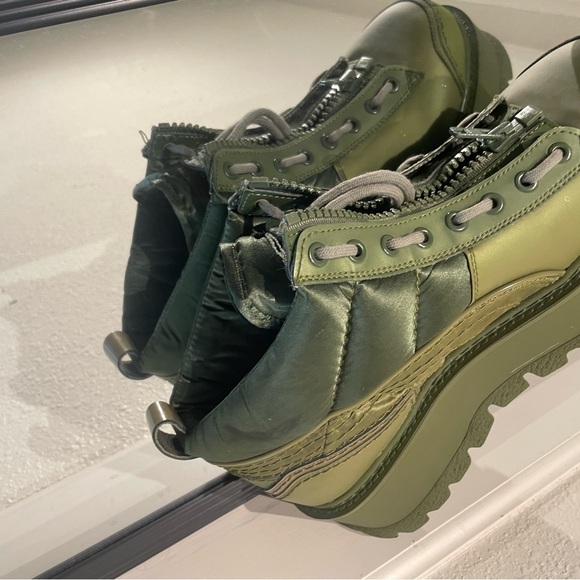 PUMA FENTY BY RIHANNA CYPRESS GREEN PLATFORM SNEAKER BOOTS - Picture 7 of 13